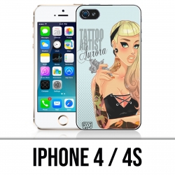 Coque iPhone 4 / 4S - Princesse Aurore Artiste