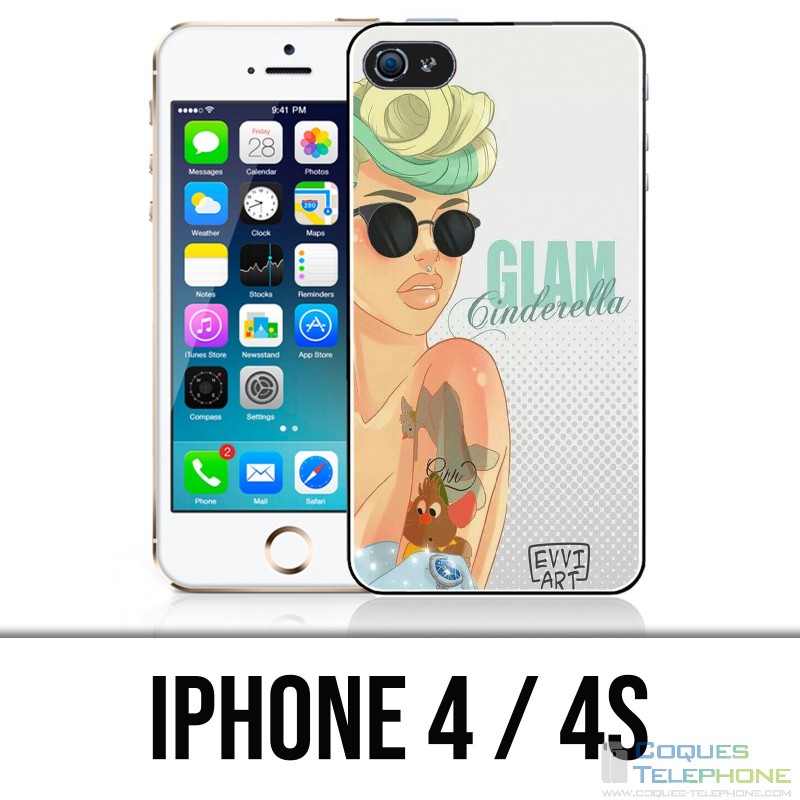 Coque iPhone 4 / 4S - Princesse Cendrillon Glam