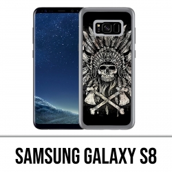 Custodia Samsung Galaxy S8 - Piume testa di teschio