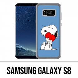 Coque Samsung Galaxy S8 - Snoopy Coeur
