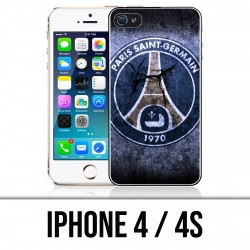 Coque iPhone 4 / 4S - PSG Logo Grunge