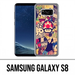Custodia Samsung Galaxy S8 - Adesivi vintage 90S
