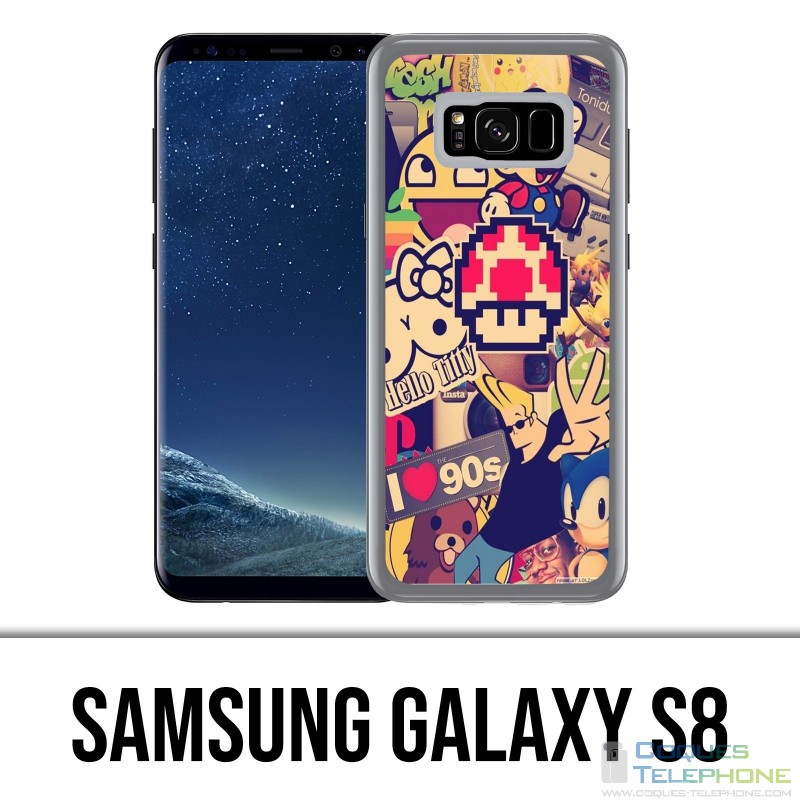 Custodia Samsung Galaxy S8 - Adesivi vintage 90S