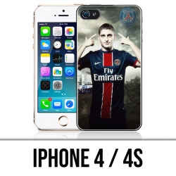 Coque iPhone 4 / 4S - PSG Marco Veratti