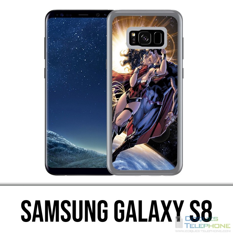 Samsung Galaxy S8 Hülle - Superman Wonderwoman