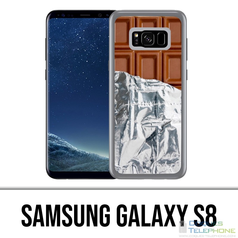 Coque Samsung Galaxy S8 - Tablette Chocolat Alu