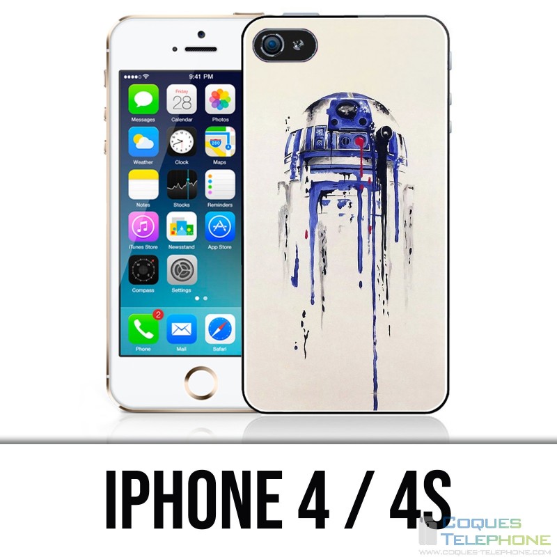 Funda para iPhone 4 / 4S - Pintura R2D2
