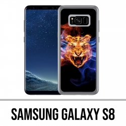 Coque Samsung Galaxy S8 - Tigre Flammes