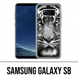 Samsung Galaxy S8 Hülle - Black And White Tiger