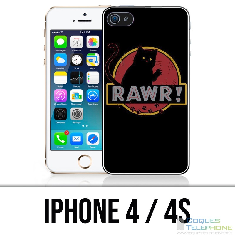 Coque iPhone 4 / 4S - Rawr Jurassic Park