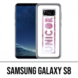 Coque Samsung Galaxy S8 - Unicorn Fleurs Licorne
