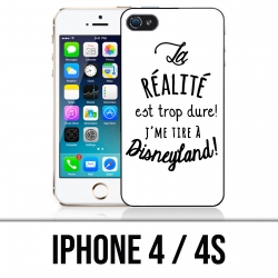 IPhone 4 / 4S case - Reality is too hard I shoot at Disneyland