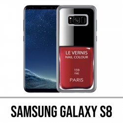 Coque Samsung Galaxy S8 - Vernis Paris Rouge