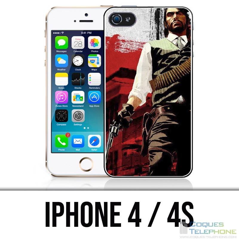 Coque iPhone 4 / 4S - Red Dead Redemption Sun