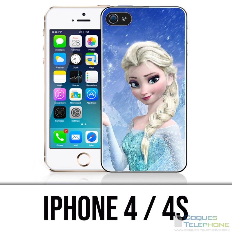 Coque iPhone 4 / 4S - Reine Des Neiges Elsa Et Anna