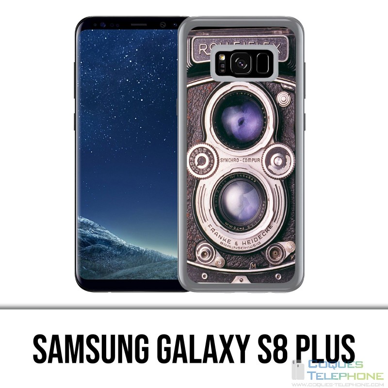 Custodia Samsung Galaxy S8 Plus - Fotocamera vintage nera
