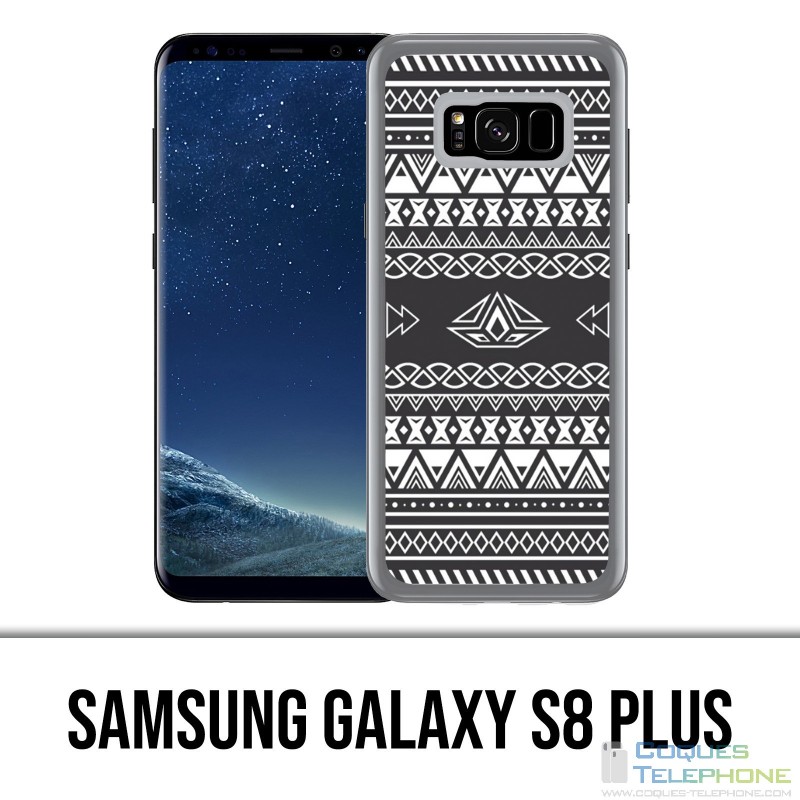 Samsung Galaxy S8 Plus Case - Gray Azteque