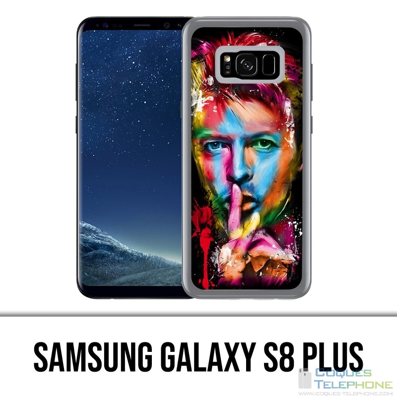 Samsung Galaxy S8 Plus Hülle - Bowie Mehrfarben