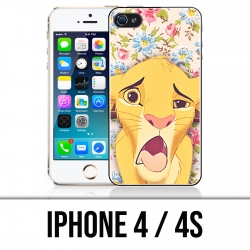 Coque iPhone 4 / 4S - Roi Lion Simba Grimace