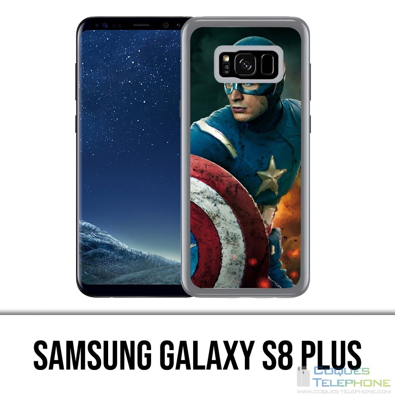 Carcasa Samsung Galaxy S8 Plus - Capitán América Comics Avengers