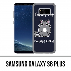 Samsung Galaxy S8 Plus Hülle - Katze nicht fett, nur flauschig