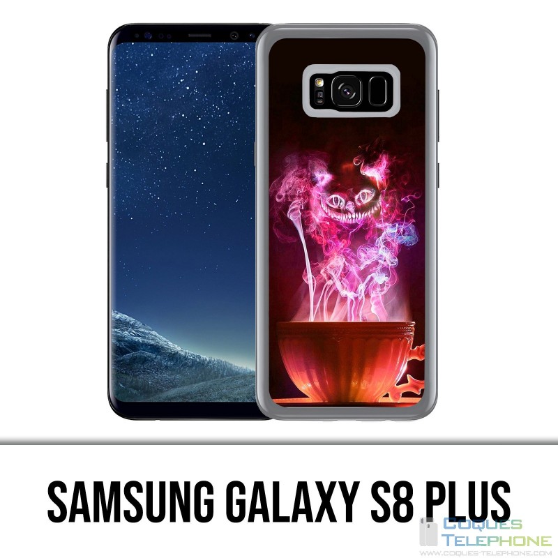 Coque Samsung Galaxy S8 PLUS - Chat Tasse Alice Au Pays Des Merveilles
