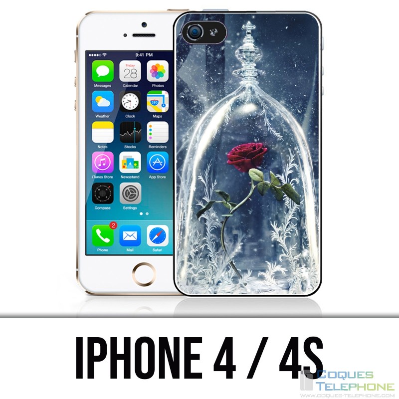 IPhone 4 / 4S Fall - Rosen-Schönheit und das Tier
