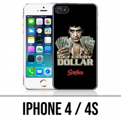 Funda iPhone 4 / 4S - Scarface Obtenga dólares