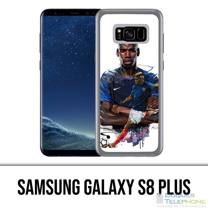Custodia Samsung Galaxy S8 Plus - Soccer France Pogba Drawing