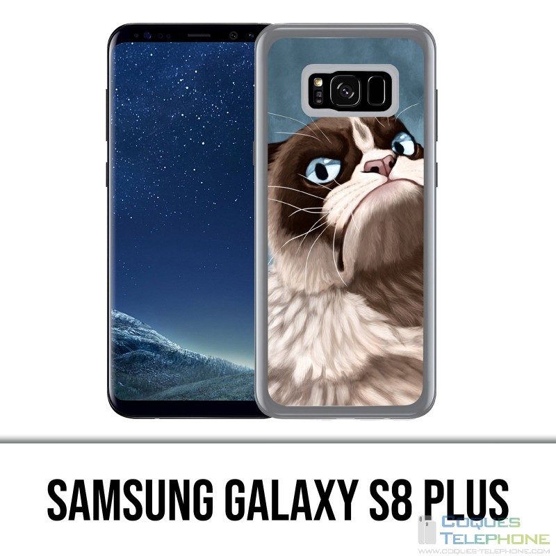 Samsung Galaxy S8 Plus Hülle - Mürrische Katze