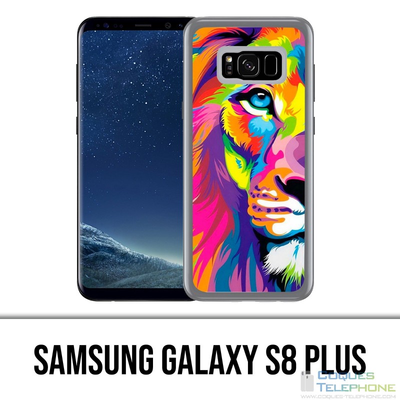 Coque Samsung Galaxy S8 PLUS - Lion Multicolore