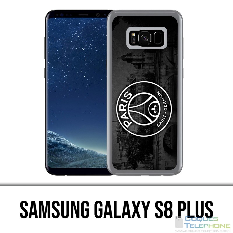 Coque Samsung Galaxy S8 PLUS - Logo Psg Fond Black