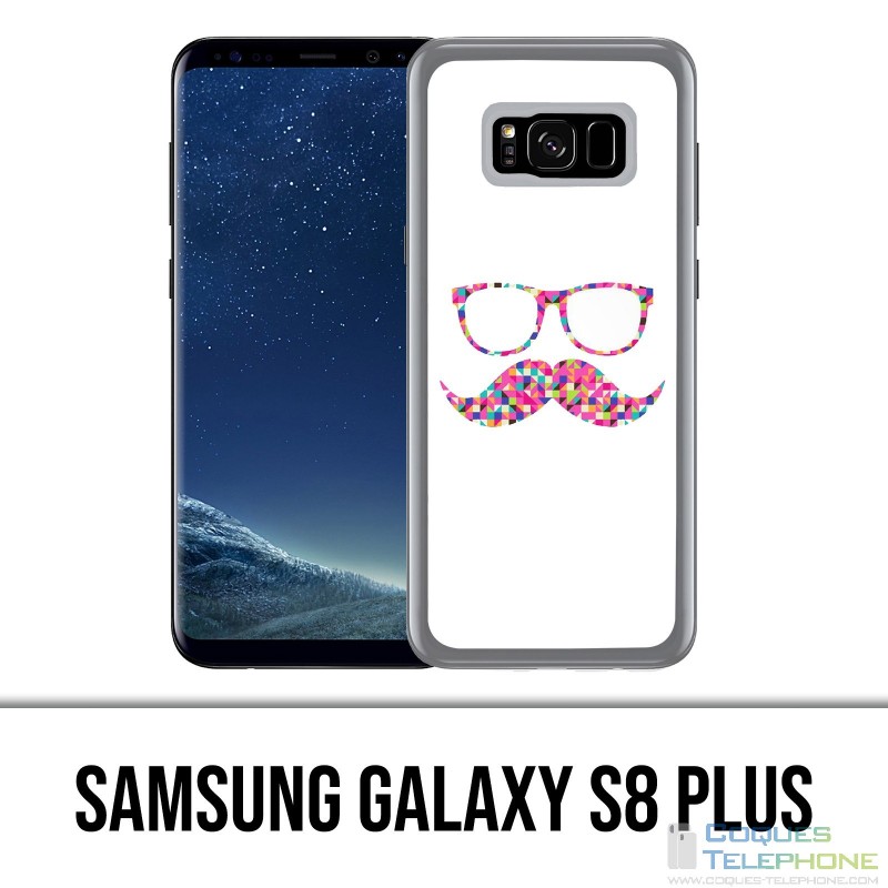 Custodia per Samsung Galaxy S8 Plus - Occhiali da sole con baffi