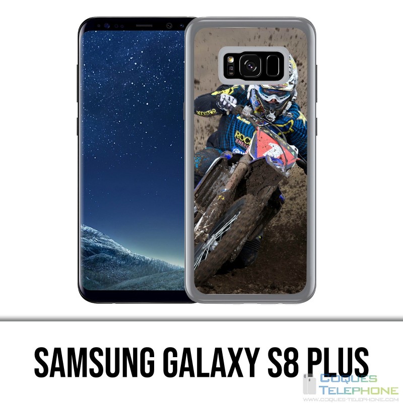 Samsung Galaxy S8 Plus Hülle - Motocross Schlamm