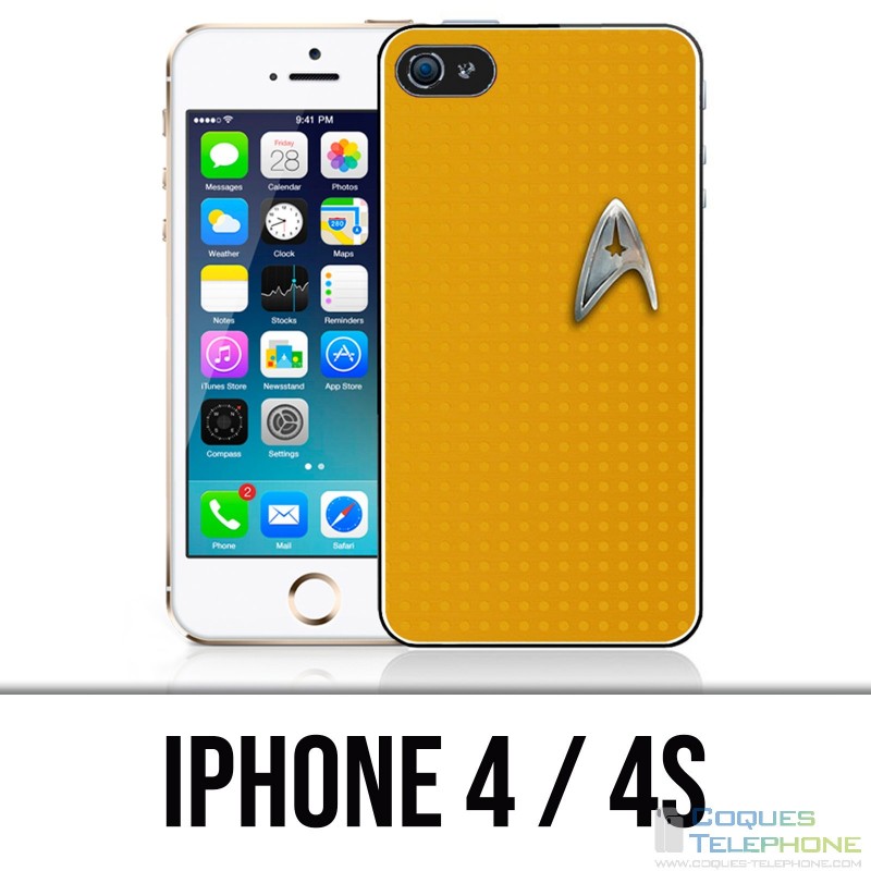 Coque iPhone 4 / 4S - Star Trek Jaune