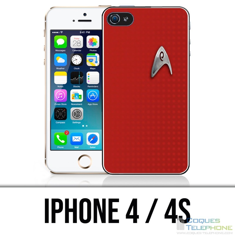 Coque iPhone 4 / 4S - Star Trek Rouge