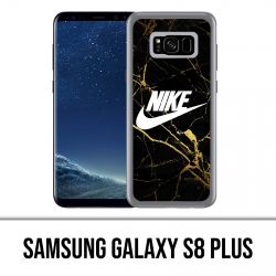 Coque Samsung Galaxy S8 PLUS - Nike Logo Gold Marbre