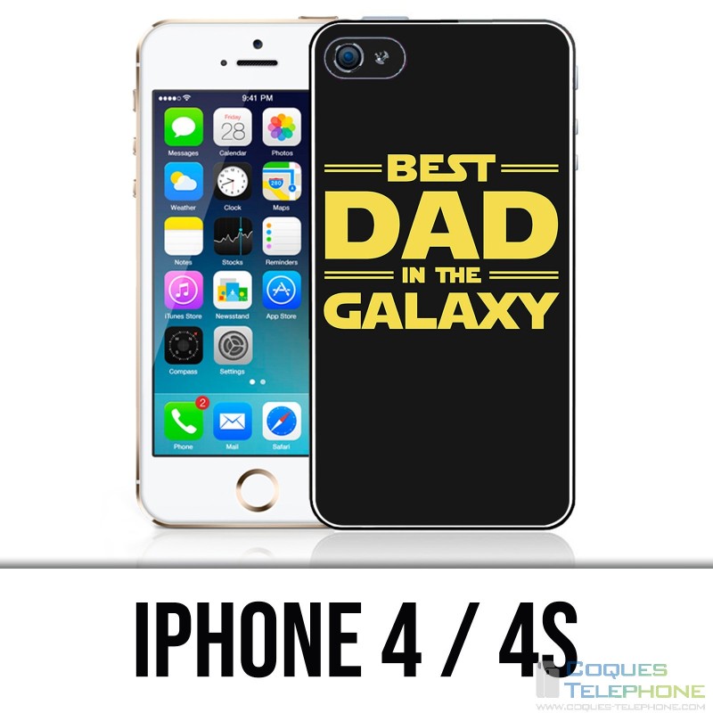 Coque iPhone 4 / 4S - Star Wars Best Dad In The Galaxy
