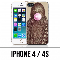 Custodia per iPhone 4 / 4S: gomma da masticare Star Wars Chewbacca