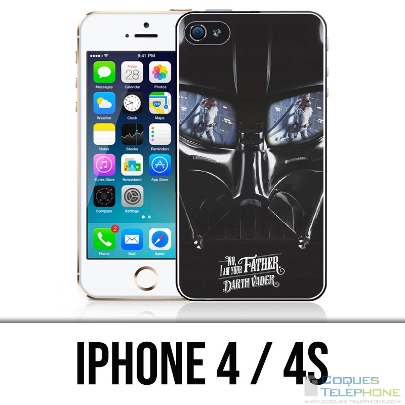 Custodia per iPhone 4 / 4S - Star Wars Dark Vader Moustache