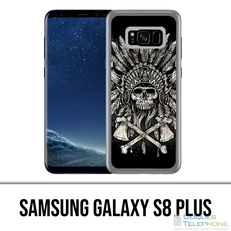 Carcasa Samsung Galaxy S8 Plus - Plumas de cabeza de calavera