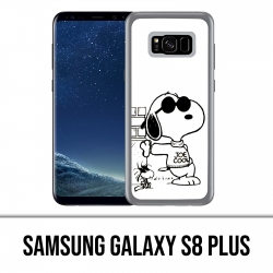 Samsung Galaxy S8 Plus Hülle - Snoopy Schwarz Weiß