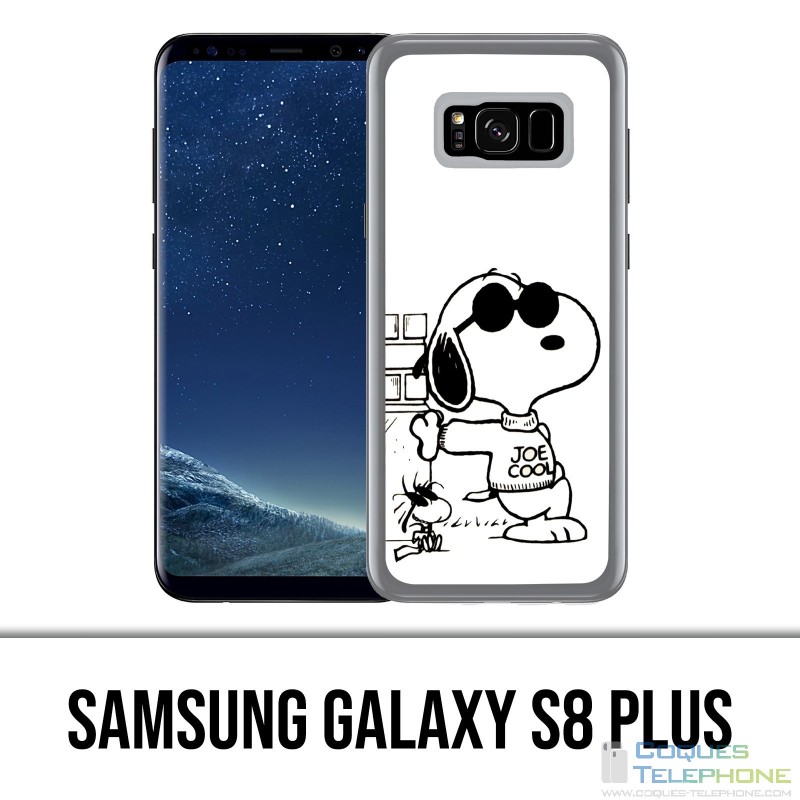 Coque Samsung Galaxy S8 PLUS - Snoopy Noir Blanc