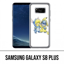Coque Samsung Galaxy S8 PLUS - Stitch Pikachu Bébé