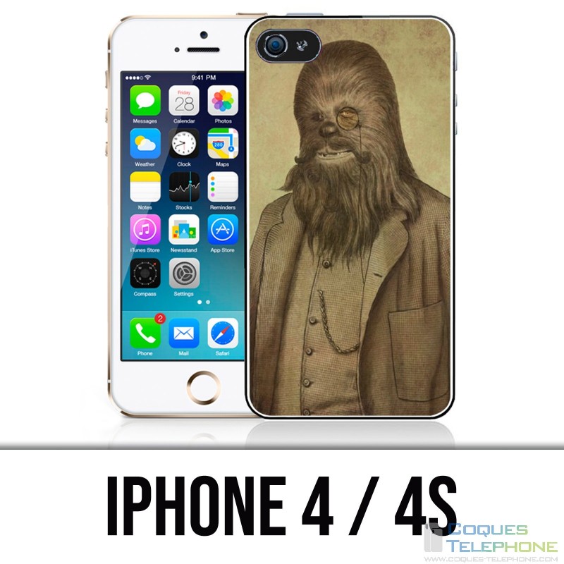 Custodia per iPhone 4 / 4S - Star Wars Vintage Chewbacca