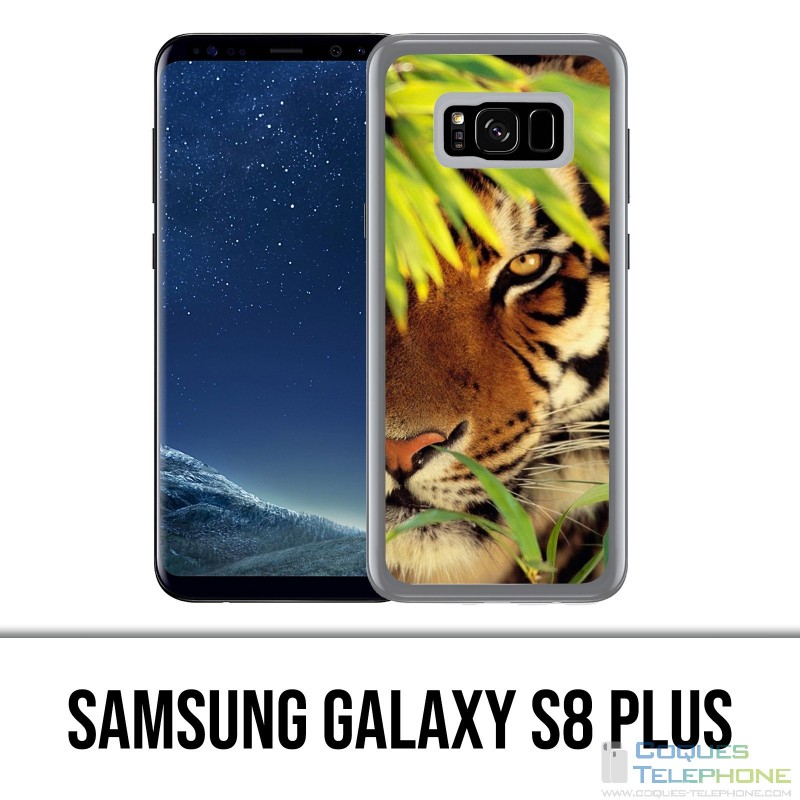 Custodia Samsung Galaxy S8 Plus - Foglie di tigre