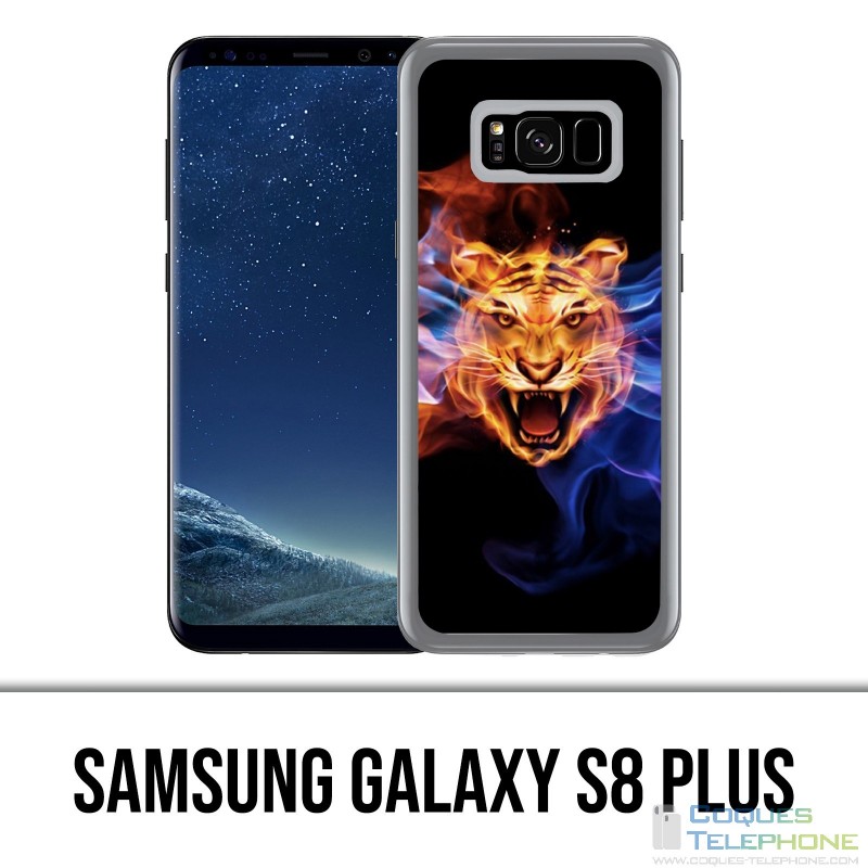 Samsung Galaxy S8 Plus Hülle - Tiger Flames