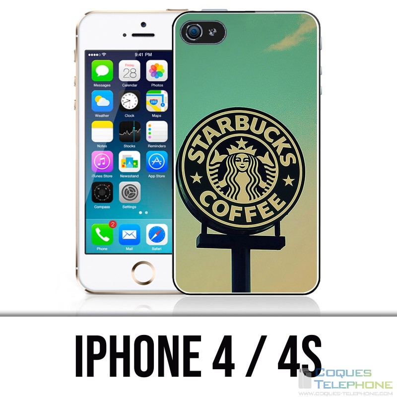 Funda iPhone 4 / 4S - Starbucks Vintage