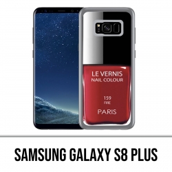Samsung Galaxy S8 Plus Case - Red Paris Varnish