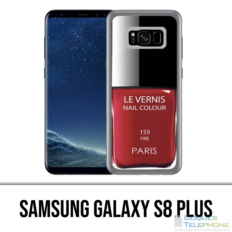 Custodia Samsung Galaxy S8 Plus - Vernice rossa Parigi